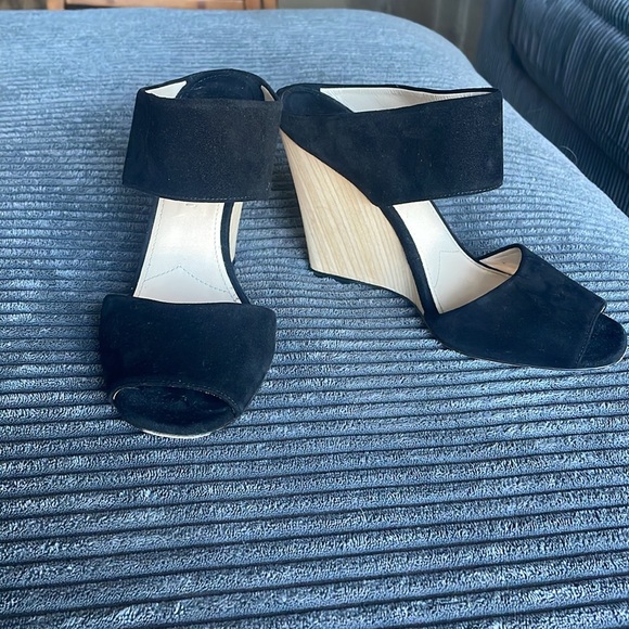 Prada Calzature Donna wedge sandal, wood heel, size 38.5 - Picture 3 of 6